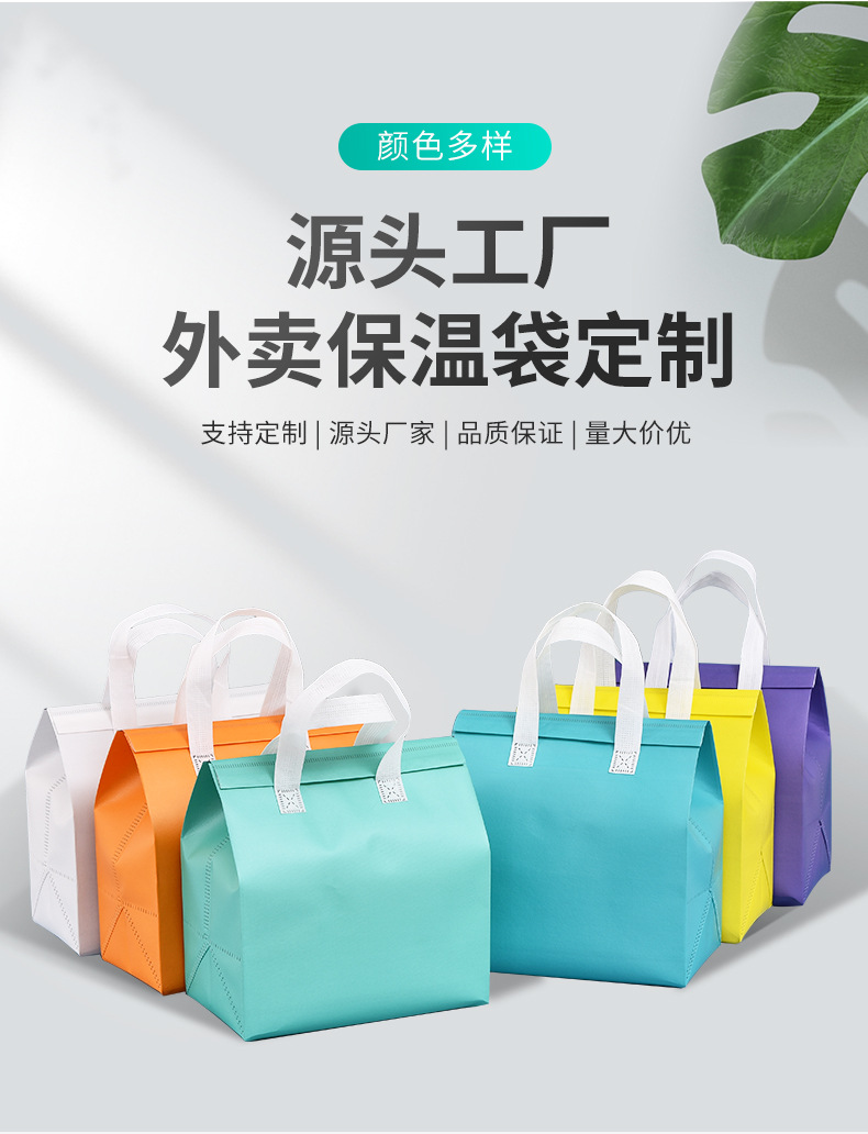 安康市无纺布保温袋外卖袋